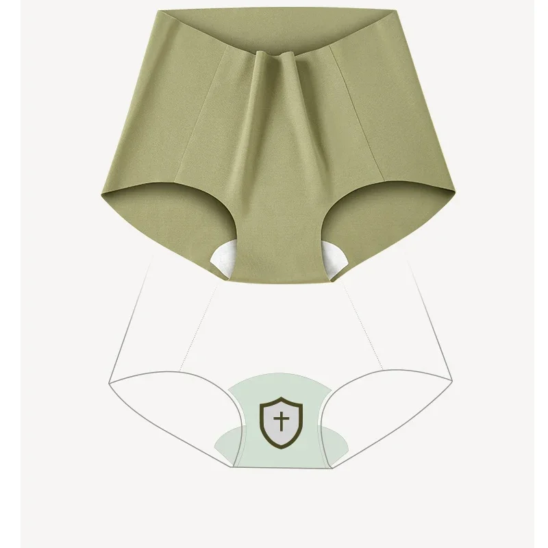 SUJIIN Women's High Waist Seamless Panties Female Underwear Ladies Briefs for Women Comfortable Breathable Soft Underpants N123