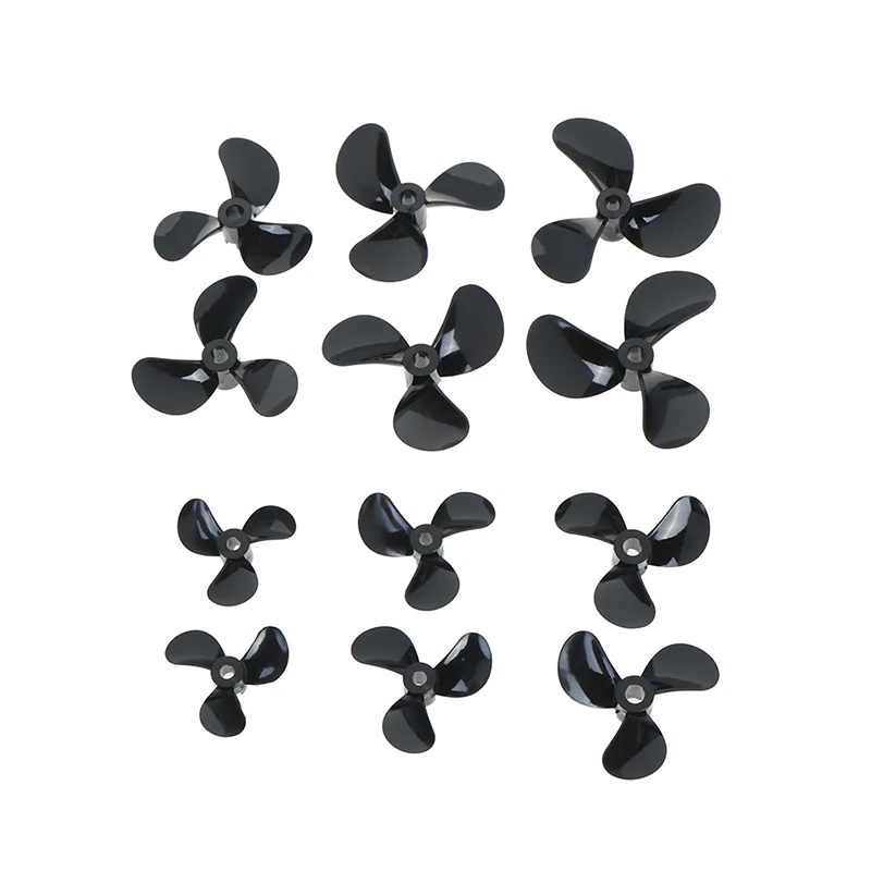 1Pairs 3 Blades 4mm Rc Boat Three Blades Paddle Nylon Boat Propeller Positive & Reverse Screw D28/32/36/40/44/48mm