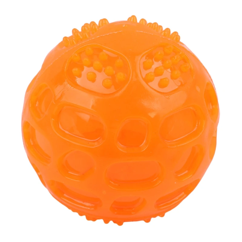 Pet Sounding Toys Dog Cat Squeaky Tooth Cleaning Balls Playing Balls Puppy Teeth Chew Toy Pet Chewing Accessories