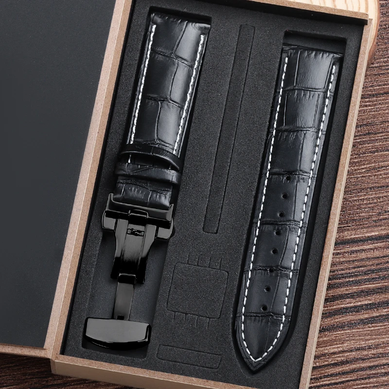 Genuine Cowhide Watch Straps with Box