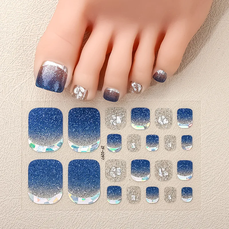 Top Nail Summer Shell 3D Drill Top Nail Top Nail Sticker Three-dimensional Colored Diamond Cute Girl White Waterproof Toe nailds