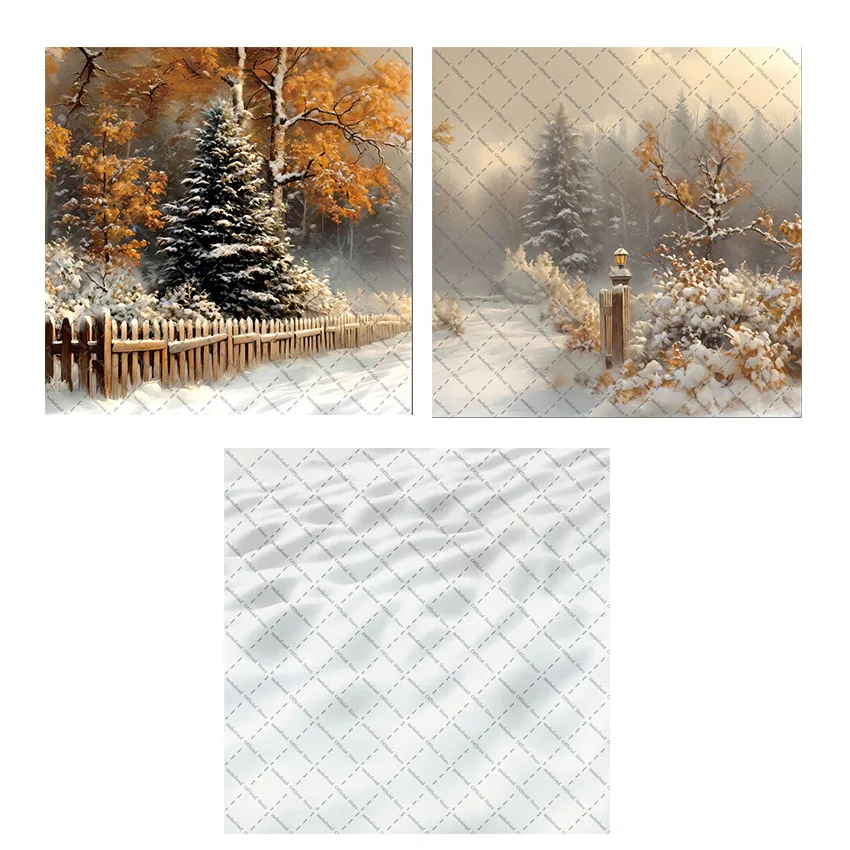 

Фон для фотосъемки Mehofond, 3D Рождество, зима, лес, снег, сосна, Рождество, детский семейный портретный декор, фон для фотостудии