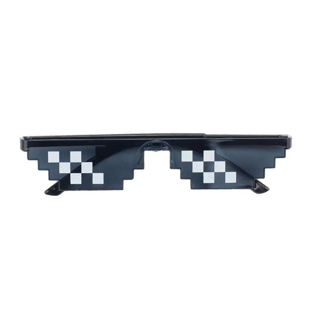 3/6 Bit Thug Life Sunglasses Pixelated Men Women Brand Party Eyeglasses Mosaic UV400 Vintage Eyewear Unisex Gift Toy Glasses