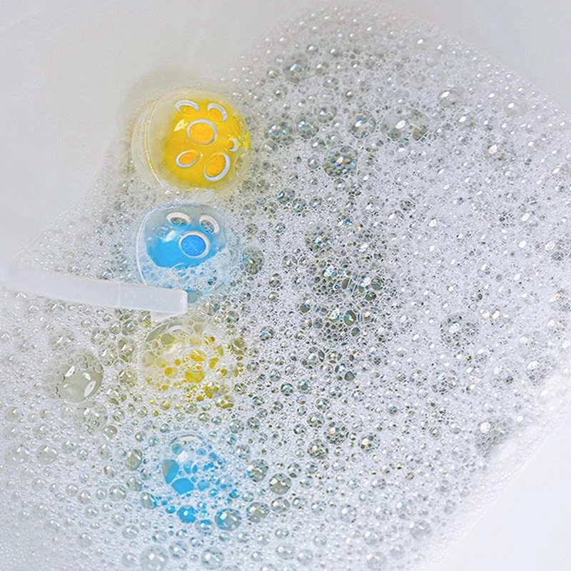 Toilet Cleaner Balls with 4 Fragrances, Urine & Soil Decontamination Blue Bubble Deodorant for Bathroom Cleaning view 4