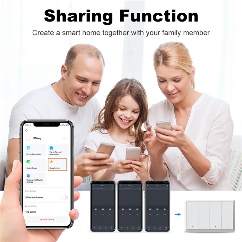 

Умный переключатель Tuya Zigbee, нейтральный провод, дополнительная интеллектуальная настенная кнопка США, выключатель света AC100-240V для Alexa-A09I