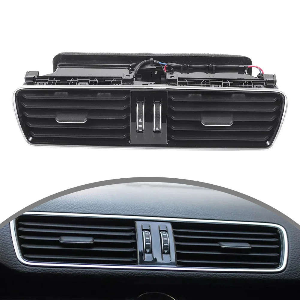 

Black Center Dash Air Vent Panel for Passat 2006 2010 2012 2014 B6 B7 with OEM Part 3AD819728A Plastic Material