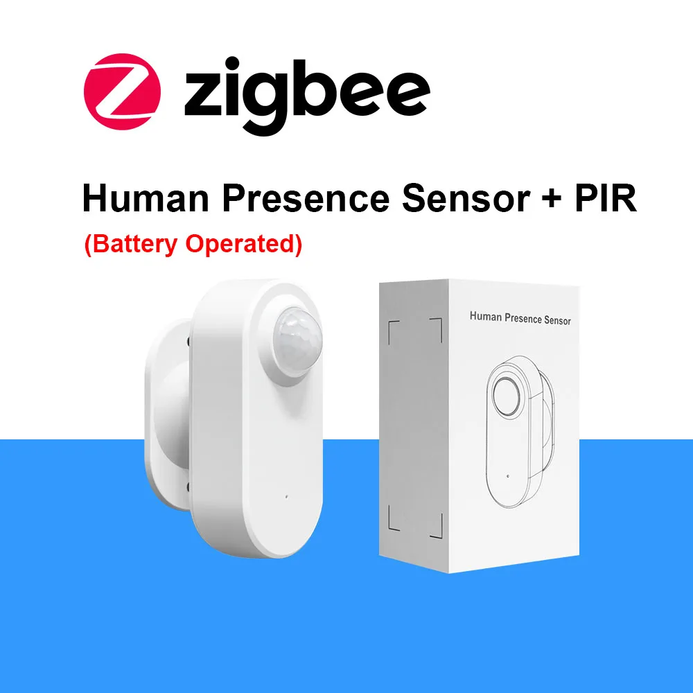 Rilevatore di presenza umana Tuya Zigbee, rilevamento di luminanza/distanza, supporto sensore di movimento PIR intelligente Zigbee 2mqtt Assistente