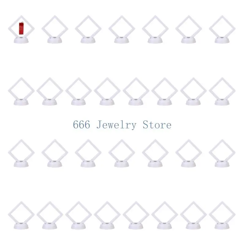 F2TD Pack of 30 Jewelry Storage Solution Clear Top Easy Access Visible