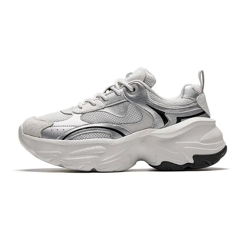 

АНТА Кайвей | Женские повседневные туфли в стиле ретро на толстой подошве, новые весенние туфли для папы, увеличивающие рост 202, универсальная спортивная обувь