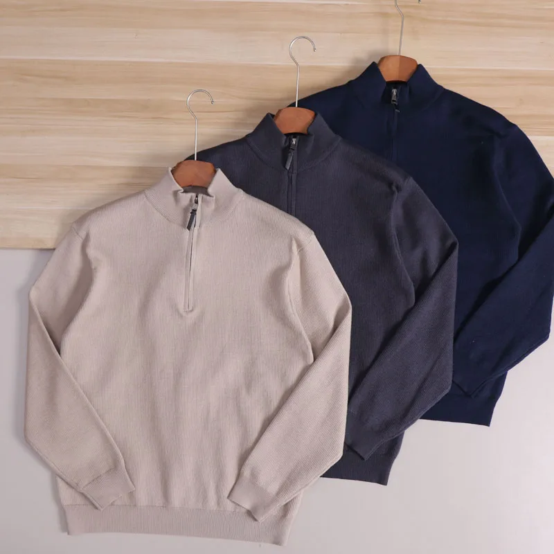 

Faionable Retro Men's Knitwear Sweater Zipper Sle Soft Cozy Commute Winter Long Sve f High Zipper Warm Ci Sle