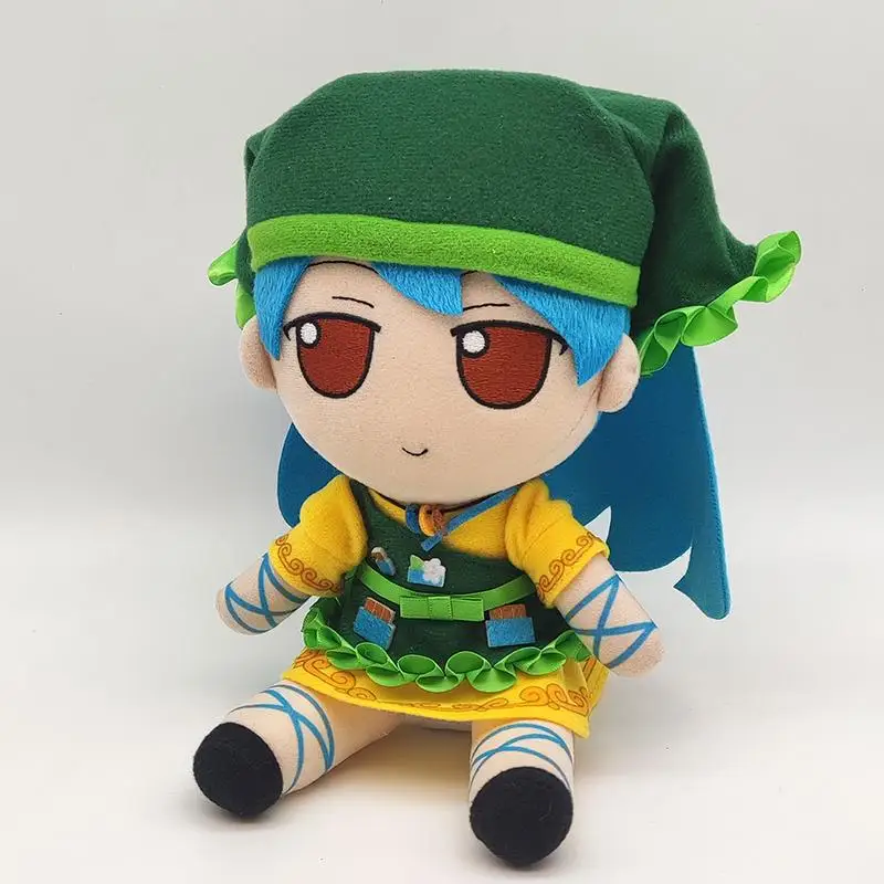 Anime TouHou Project Fumo Haniyasushin Keiki Cosplay Cute 20cm Figure Doll Plush Stuffed Sitting Dolls Girl Toy Kawaii Plushie