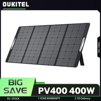 OUKITEL PV400 400W Foldable Portable Solar Panel with Kickstand, 23% Energy Conversion Rate, IP65 Waterproof, Easy to Carry