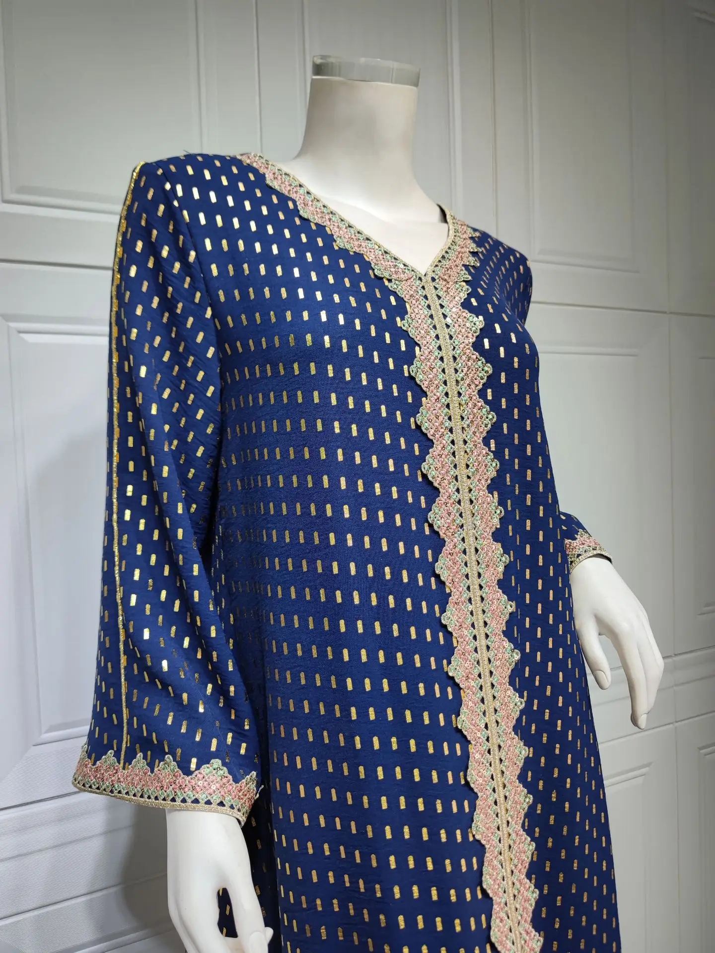 ยุโรปอเมริกันการค้าต่างประเทศE-CommerceตะวันออกกลางCross-Borderเสื้อผ้าผู้หญิง 2023 ฤดูร้อนใหม่BronzingมุสลิมดูไบRobe