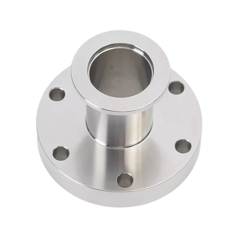 CF150 إلى KF50 مكونات فراغ عالية جدا الفولاذ المقاوم للصدأ 304L ISO أنبوبي محول تقليل CF مستقيم محول تجهيزات أنابيب #5