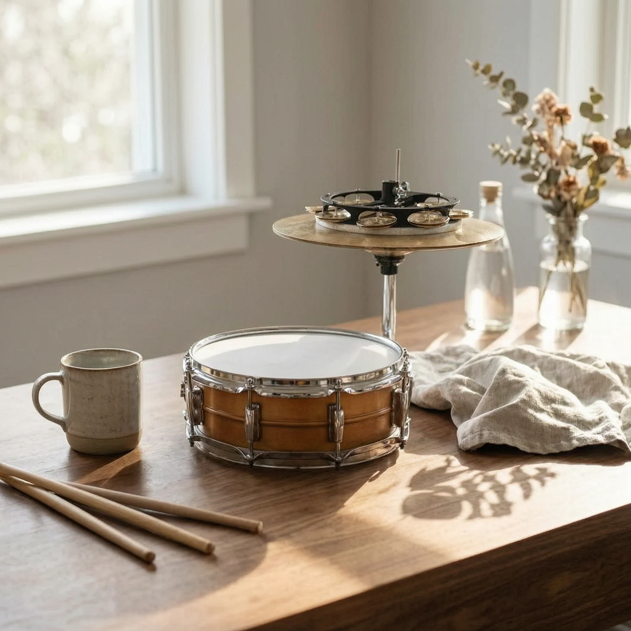 Cymbal Hi Hat - Zil Çıngırak Çemberi Çift Sıralı Hi-Hat