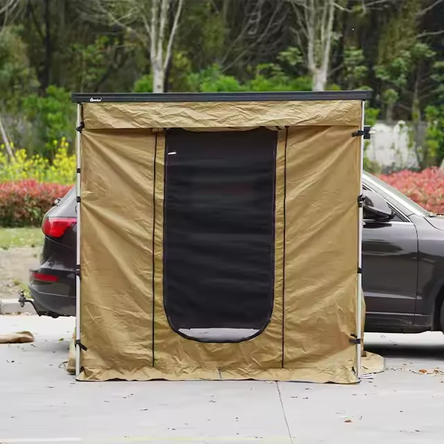 

High Quality Black One Cloth Awning Side Tent People Capacity Outdoor Car Canopy for Camping