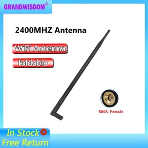 2400MHz RP-SMA Connector WiFi Antenna 12dBi 2.4GHZ 50W High Gain Wireless Networking Aerial for Router Indoor Outdoor