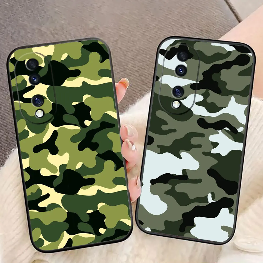 Various Military Camouflage Phone Case For HONOR 400 20 90 X5C X6B X7A X7B X7D X8B X9 X9B X9D X9A HUAWEI NOVA 7I 8I P30 Cover
