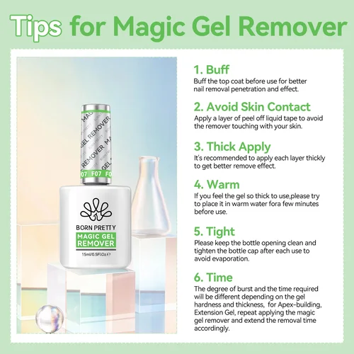 Imagen 2 del producto BORN PRETTY-esmalte de uñas en Gel, 15ml, mágico, elimina más seguro, rápido, sin necesidad de remojo, barniz semipermanente, 30 manicura