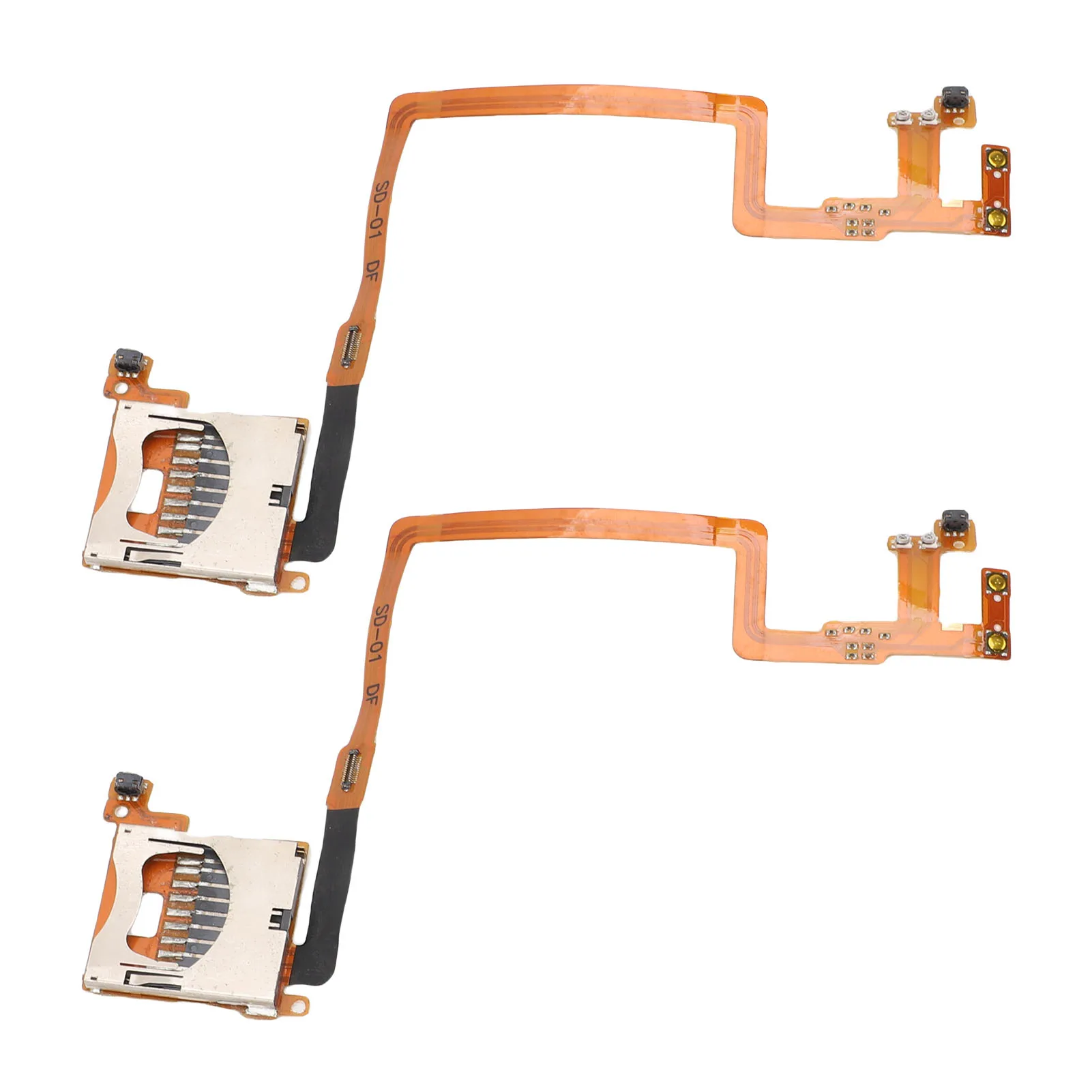 Kabel Flex do Gniazda Kart SD Nintendo DSi NDSi, Przyciski Głośności L R, Przyciski Ramion L R, 2 sztuki