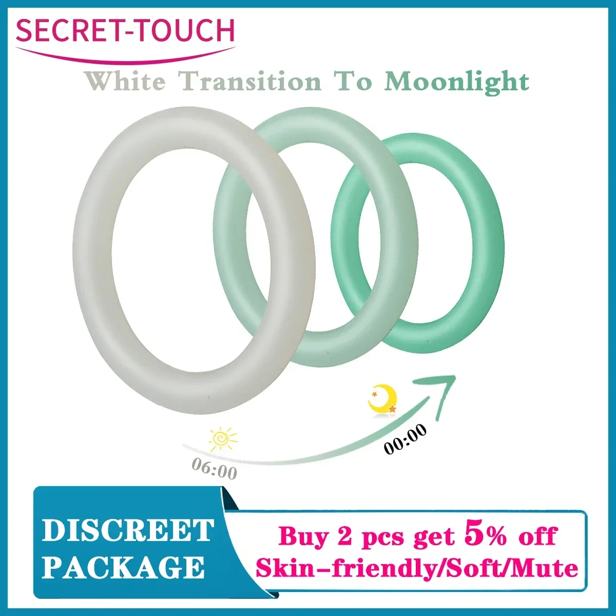 3PCS/Set Penis Cock Rings Durable Silicone Reusable Cock Penis Ring Longer Sex Adult For Men Delay Ejaculation Erection Sex Toys