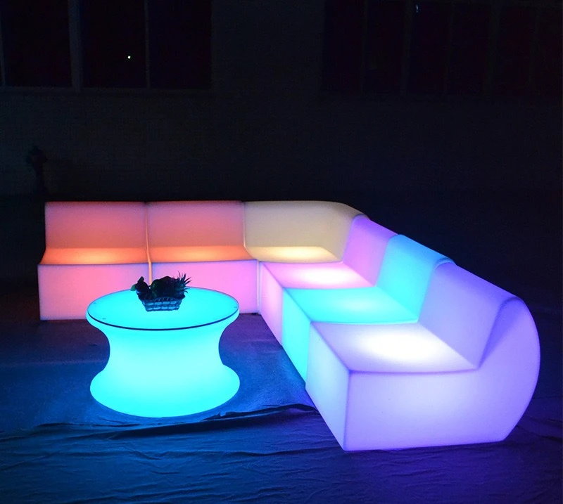 

Outdoor furniture luminous sofa combination shopping mall creative leisure luminous combination sofa
