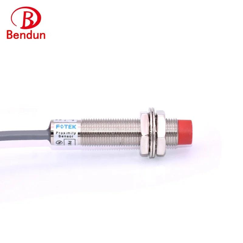 Hot Sale Fotek PM12-04N Cylindrical 3 Wire M12 Non flushed Inductive Proximity Sensor