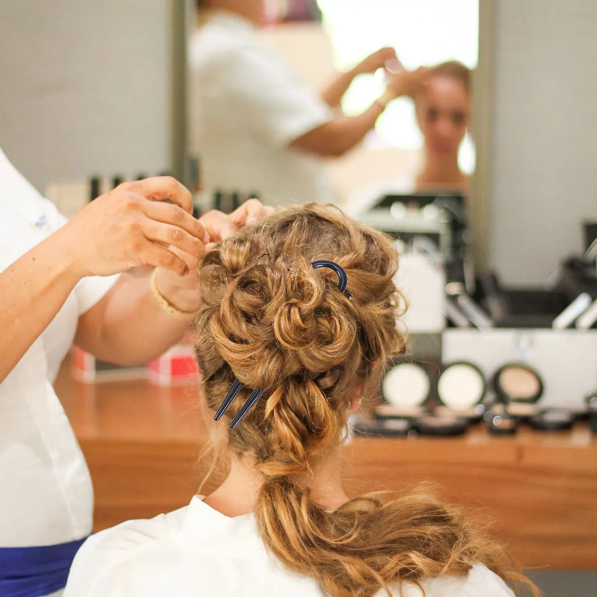 

36Pcs U-Shaped Hairpin Wavy Hair Clips Practical Styling Tool Lightweight Durable for Wedding Holiday Travel U-Shaped Hairpin