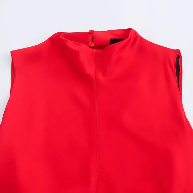 Ele Jedwabny Satynowy Okrągły Ne Svel Dr Nowa Jesień Faion Odzież Damska Wysokiej Jakości Materiał Jedna Sztuka