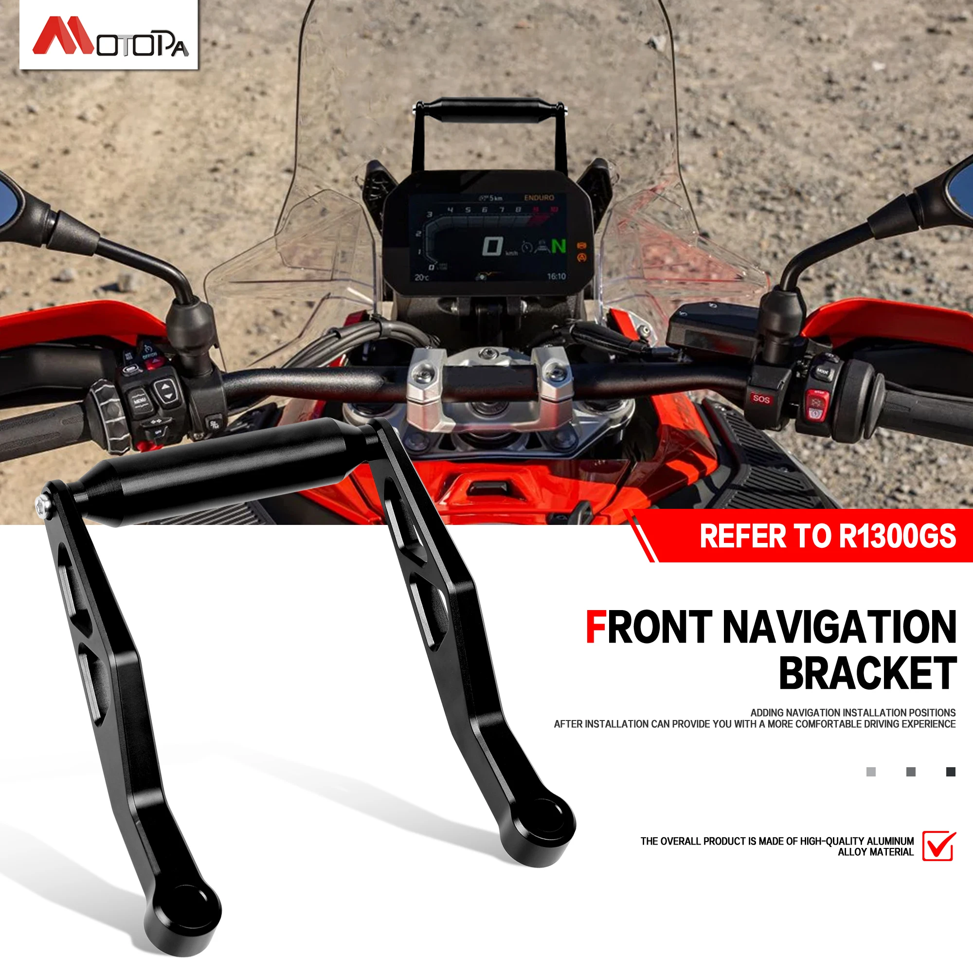 

For BMW R1300GS R1300 GS GS1300 ADV Adventure Motorcycle Accessories GPS Navigation Bracket Mobile Phone Holder Stand