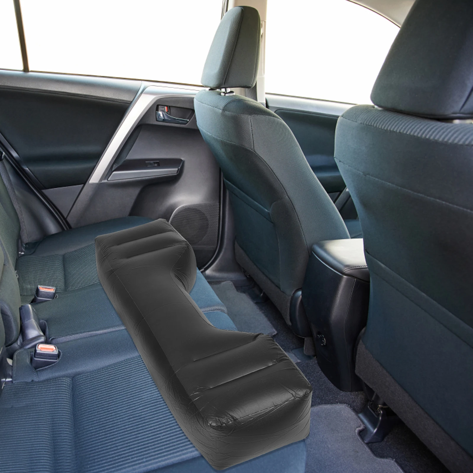 

Car Inflatable Back Seat Extender Pad Mattress Gap Filler Sleeping Car Rear Seat Inflatable Cushion Travel PVC Cushion Portable