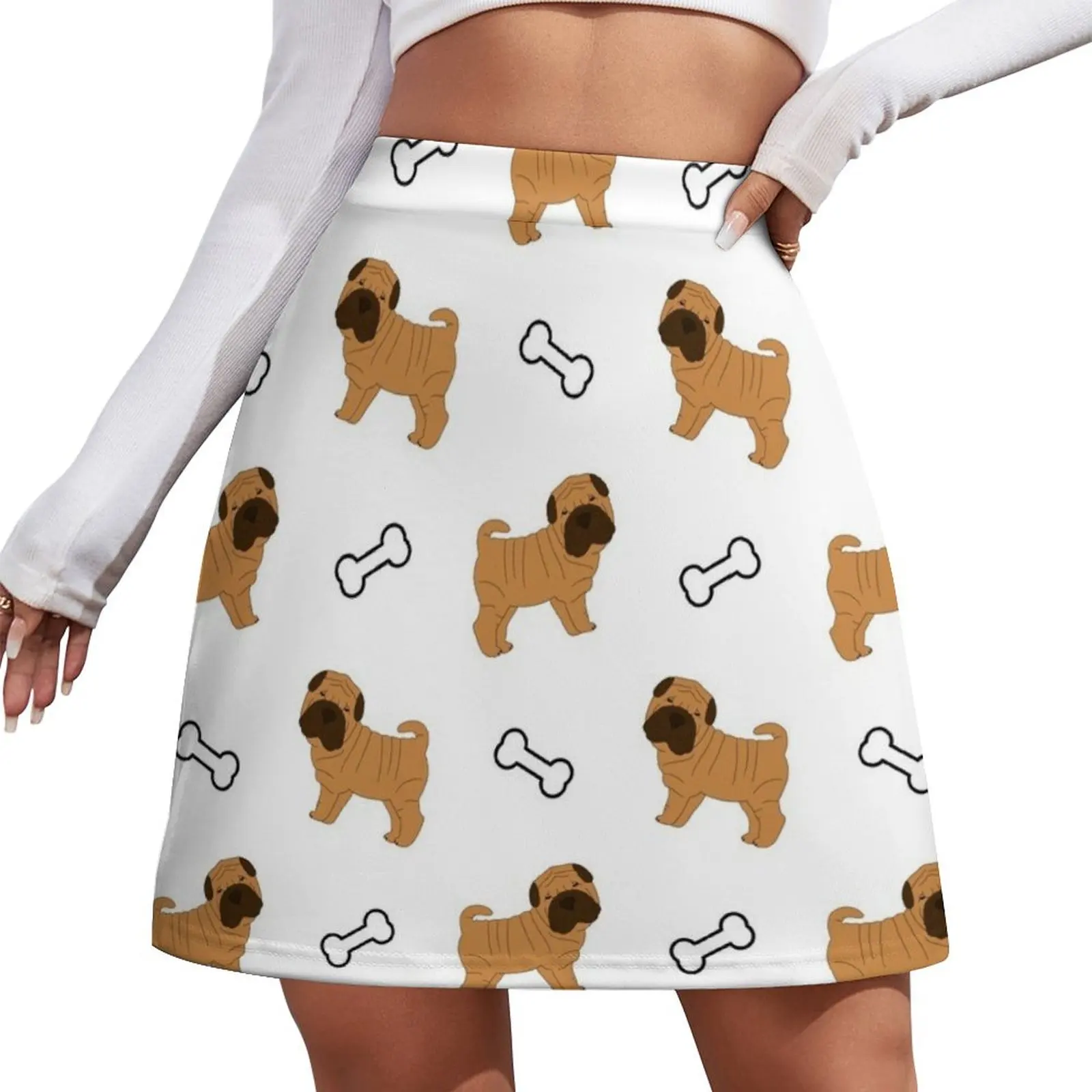 

Shar Pei Puppy Mini Skirt short skirt summer outfits for women 2026 Skort for women sexy short mini skirts