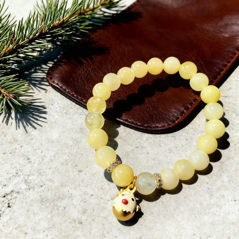 

Jewelry Bracelet Fashion Yellow Natural Stone Women's Hand Bracelets Handmade A Symbol of Hope Courage and New Beginnings
