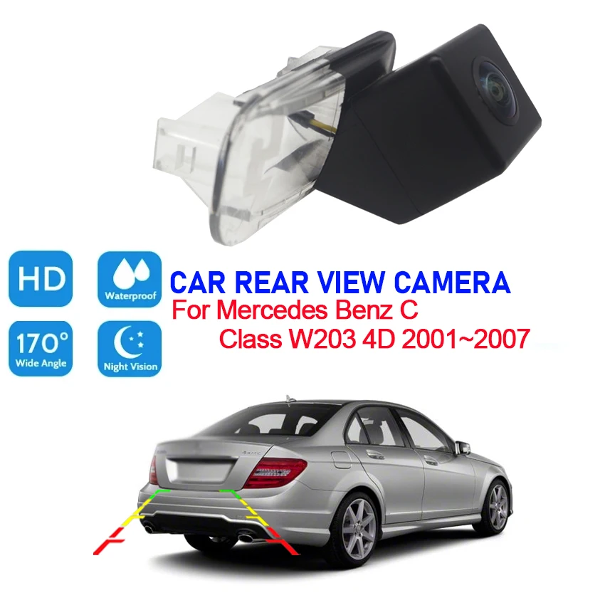 Car reversing camera For Mercedes Benz C Class W203 4D 2001 2002 2003 2004 2005 2006 2007 Reversing Camera Full HD night vision