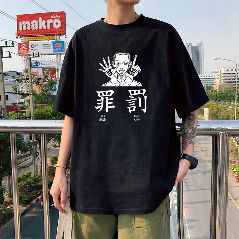 Hot Anime Tokyo Revengers T Shirt Hanma xiuji Printed T-shirt Men Women Manga Plus Size Tshirts Harajuku Unisex Casual Tee