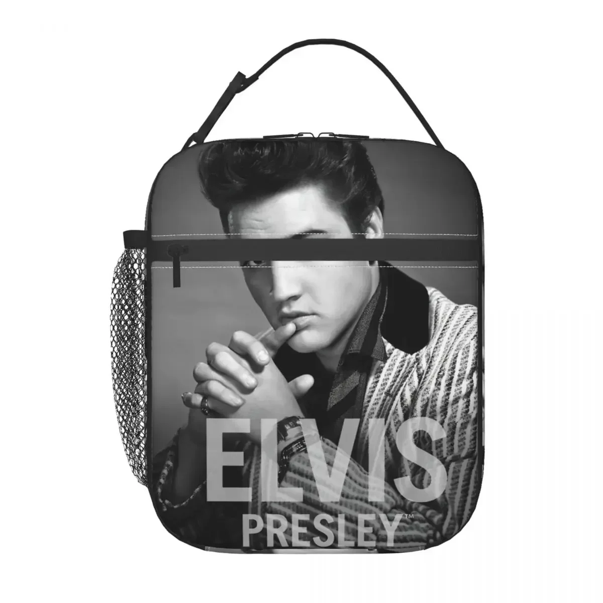 E-Elvis Presley Merch изолированная сумка-тоут для ланча для школы, офиса, коробки для хранения продуктов, портативный охладитель, термо-Бенто-бокс