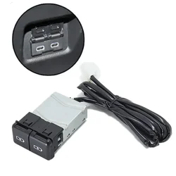 Compatible for Toyota Camry Highlander Corolla Levin RAV4 Car DUal USB Type-C Quick Charger Interface Socket Cell Phone Charger