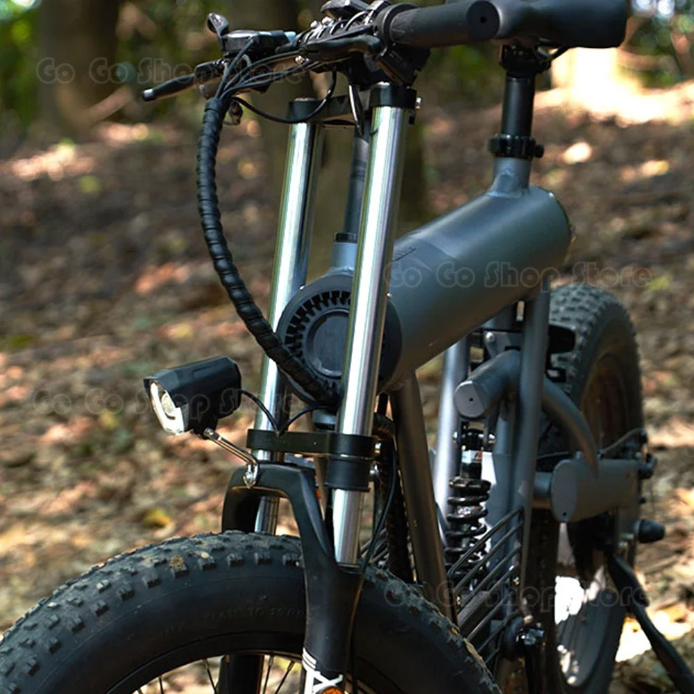 Sistema de iluminação noturna do farol LED com acessórios para bicicletas elétricas com design grande angular