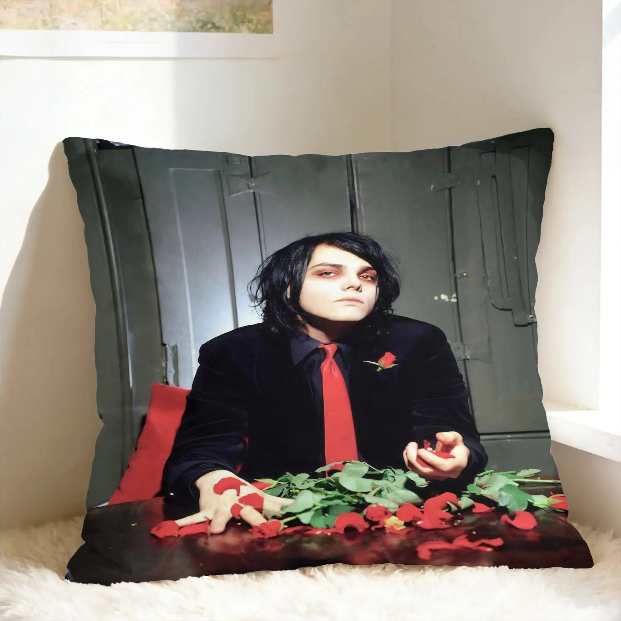 G-Gerard Way MCR Pillow Case  Fashion Pillow Cover Graphic Pillowcases For Sofa Home Decoration