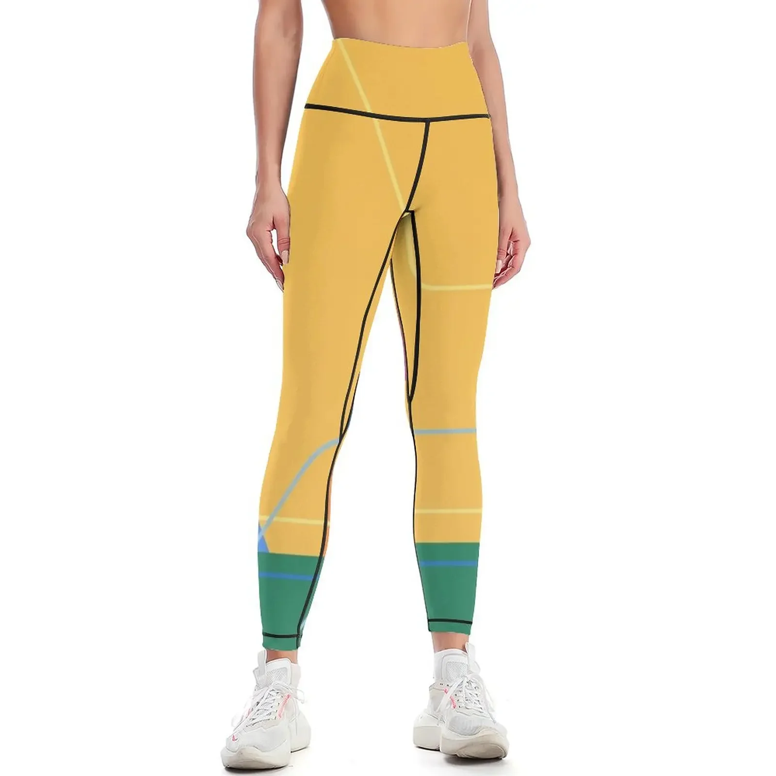 Carousel of Progress Wall Leggings push up legging Women's fitness Womens Leggings