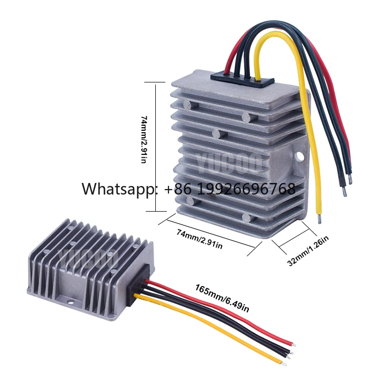 IP68 Power Converter 24V to 13.8V 10A 138W Dc to Dc Buck Step Down Module