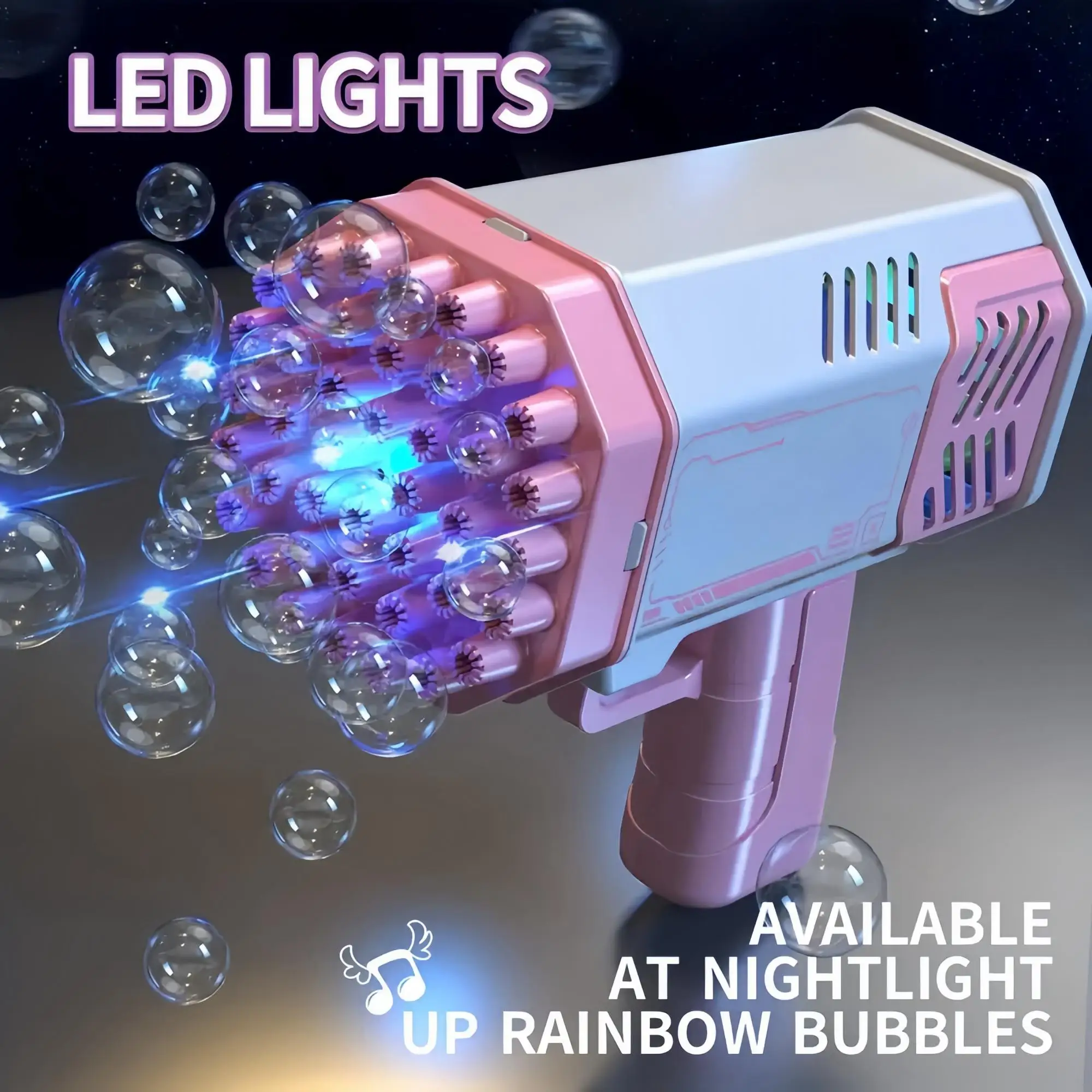 Macchina per bolle portatile, perfetta per matrimoni, attività all'aperto, feste, Natale, regali di compleanno