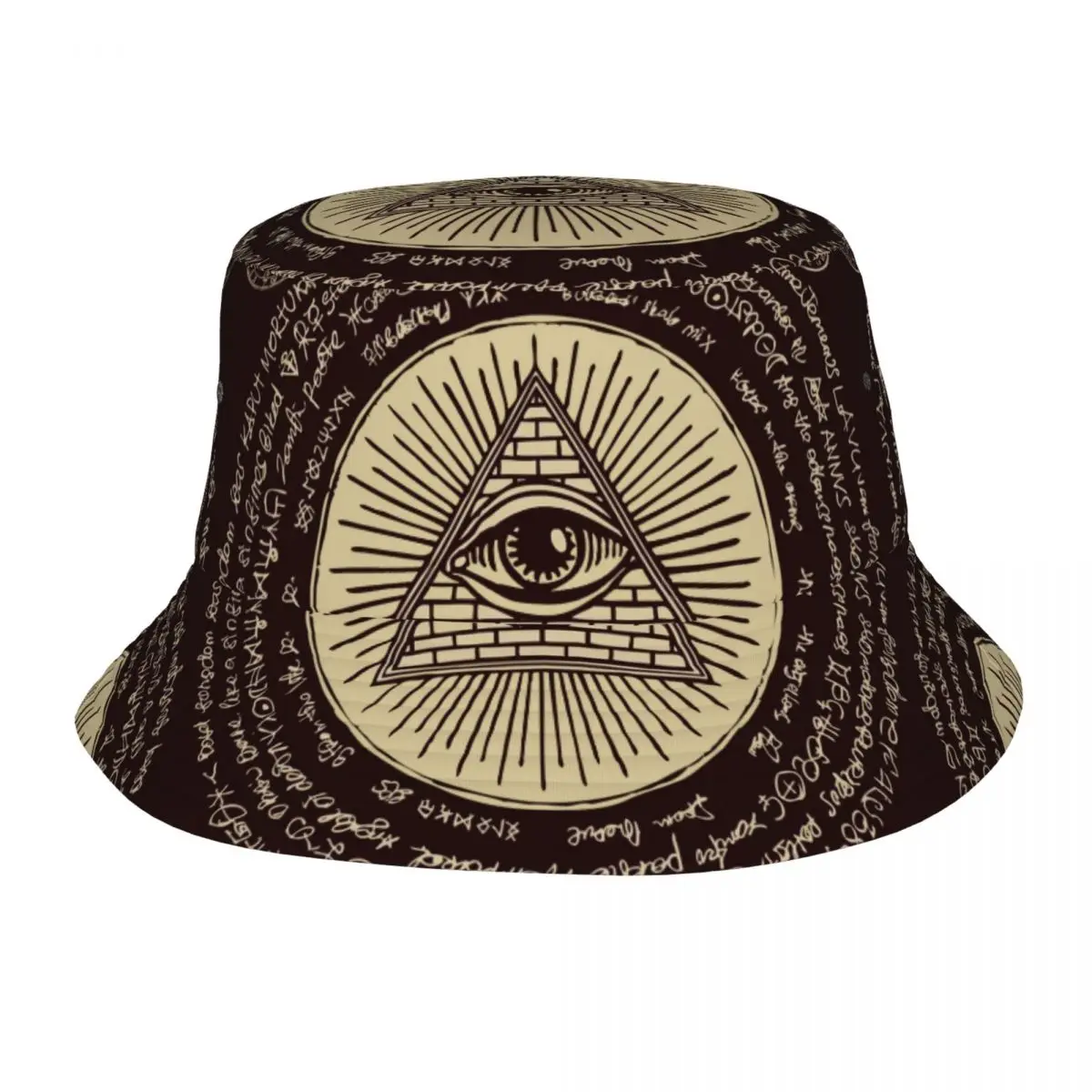 Fisherman Hat Unisex Bob Cap Ancient Egypt Pyramid Horus Eye Hip Hop Gorros Panama