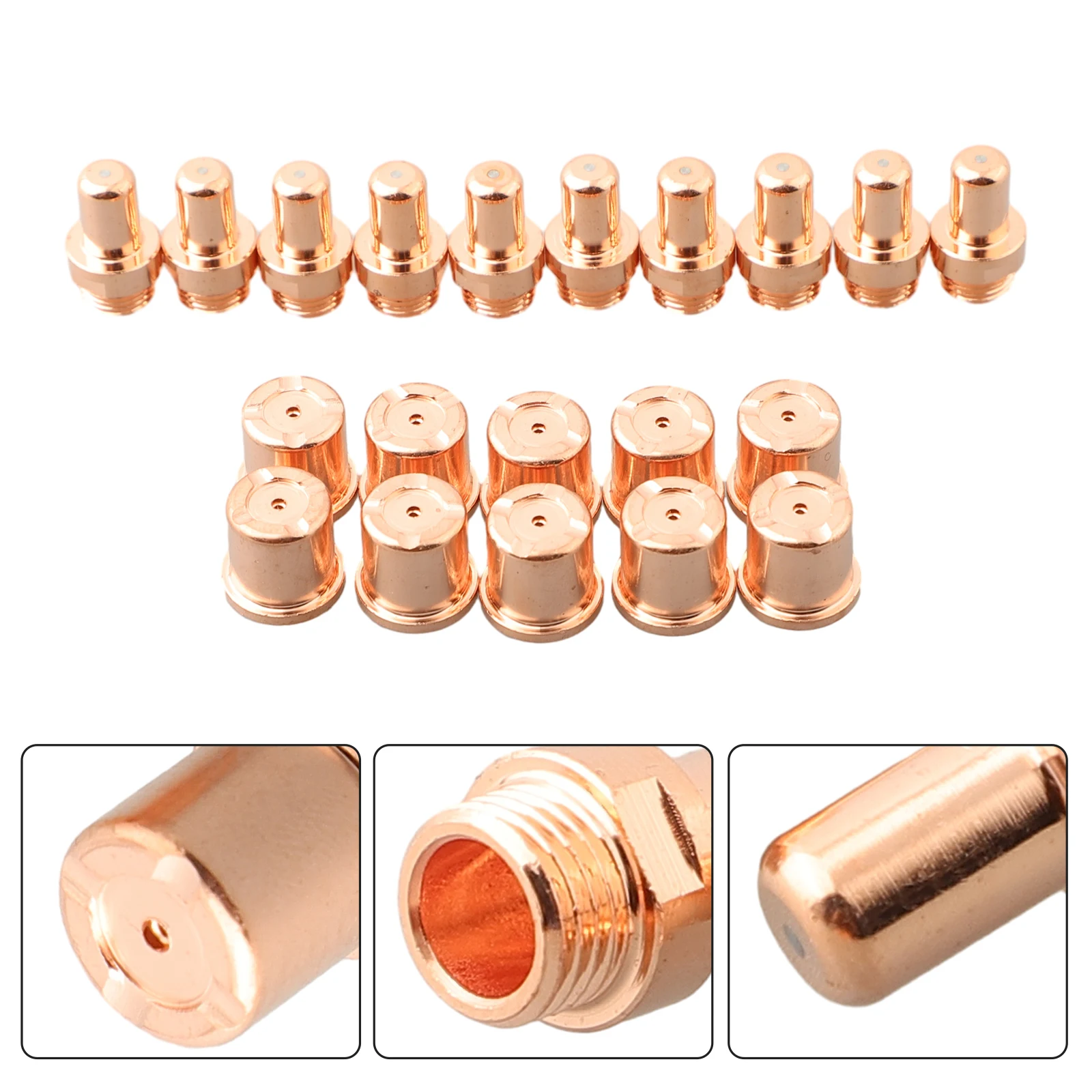 Electrode and Nozzle Set for For cebora CP70 Plasma Cutter 20 Pieces Total with 10 Each of 1402 and 1396 Parts