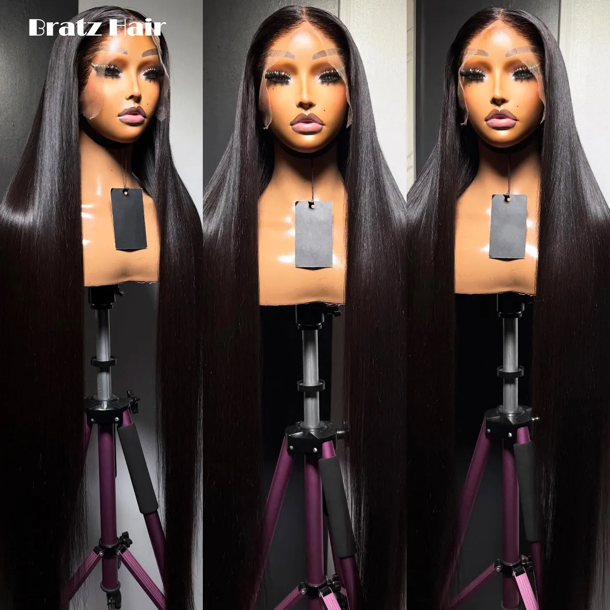 

40inches Long 13x4 HD Lace Front Wig 100% Human Hair Bone Striaght Lace Frontal Glueless Wigs Ready to Wear Wigs 470 Grams