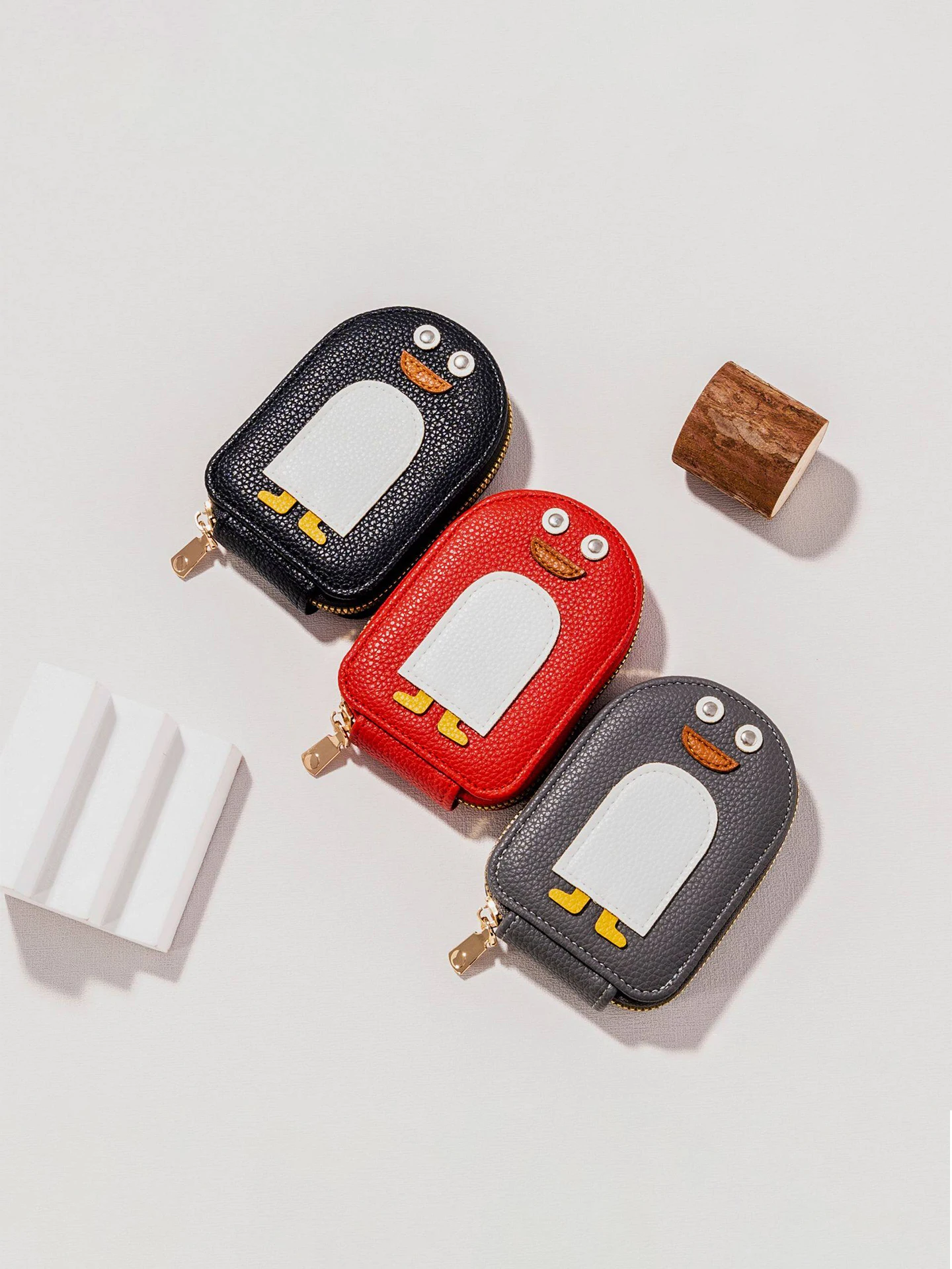 novo-porta-cartoes-de-documentos-com-design-de-pinguim-grande-capacidade-multiplos-slots-bolsa-de-cartoes-em-acordeao-est