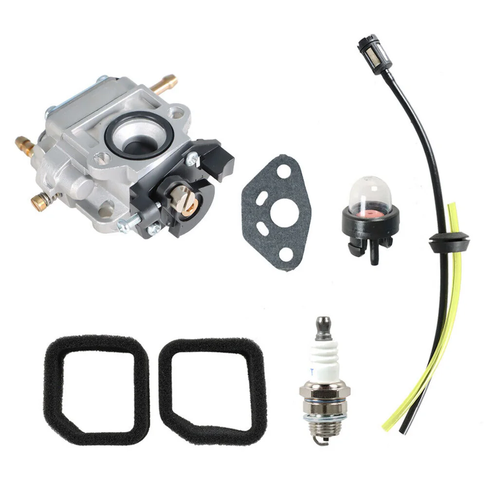 Imagem -04 - Carburador Para-ryobi Rltgm25cs Rlt254fcdsn Rlt254fsdsn Rbcgm25bb Rbcgm25ss Carburador Acessórios de Reparação Ferramentas Elétricas de Jardim