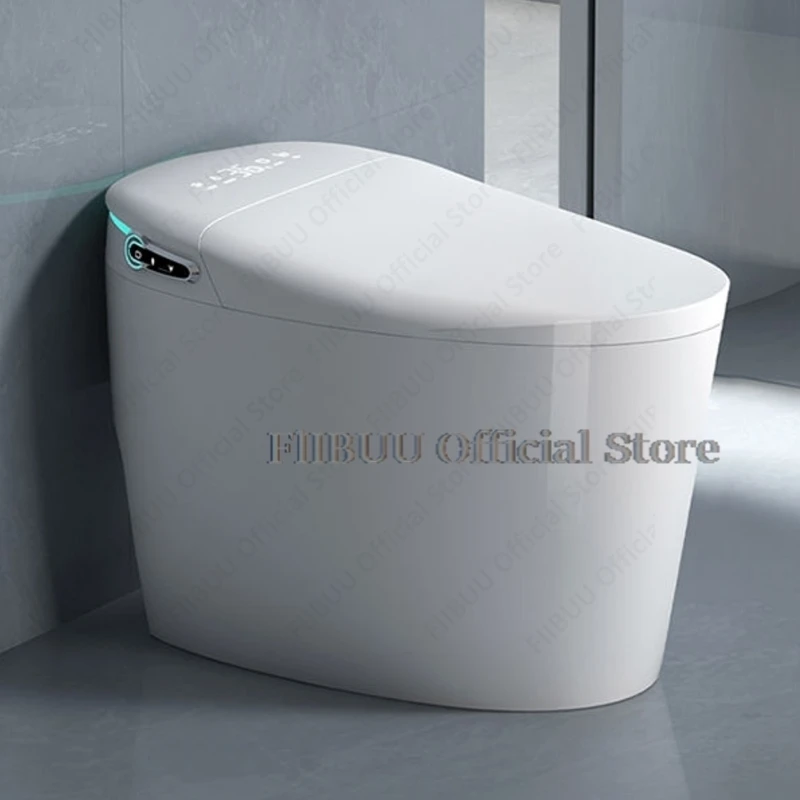 

Smart Toilet One-Piece Bidet Toilet with Built-in Water Tank Multifunctional Seat Heating Dual Flush Toilet Warm Water Tankless