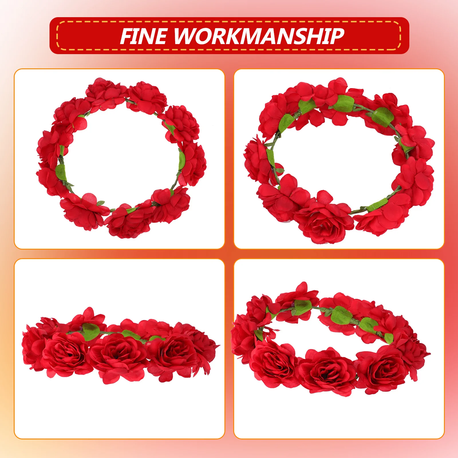 

1Pcs Floral Headband Stylish Cloth Flower Wreath for Women Daily Adornments Creative Headdress Perfect Costume Party Accessory