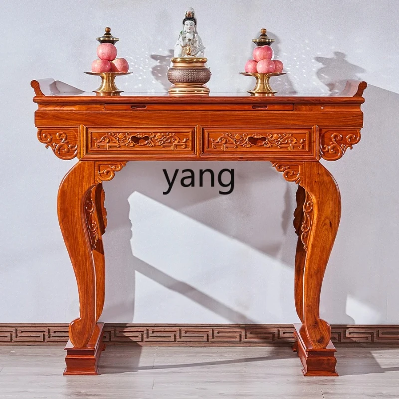 

CX Household Solid Wood Altar God of Wealth Cabinet Pterocarpus Erinaceus Poir. Altar